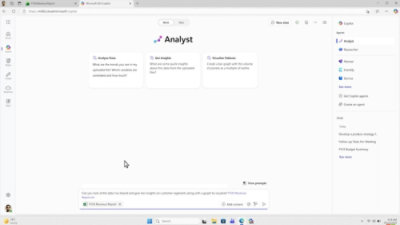 zrzut ekranu — Analityk