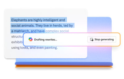 Text Elephants, intelligent and social, live in herds led by a matriarch, exhibiting complex behaviors on white background