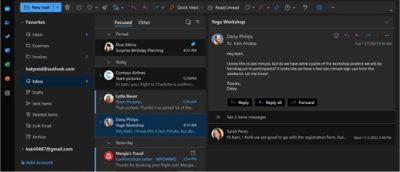 Un recorte de pantalla de una pantalla de correo