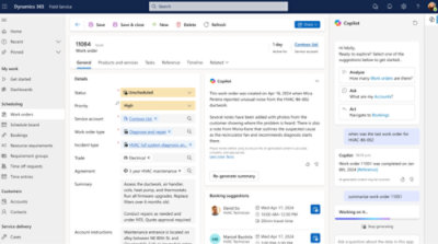 A window showing work orders opened in it.