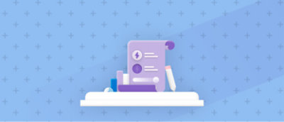 Animovaný obrázek znázorňující pero a poznámkový blok