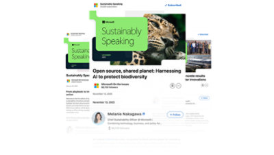 A sampling of Sustainably Speaking newsletters.