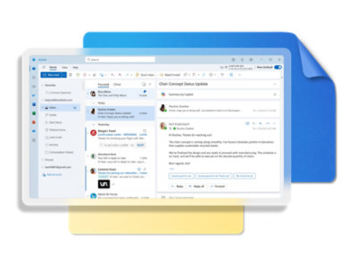 Recorte de pantalla de una bandeja de entrada de correo electrónico mostrando un mensaje en el panel de lectura