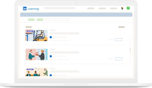 Image of LinkedIn Learning user interface