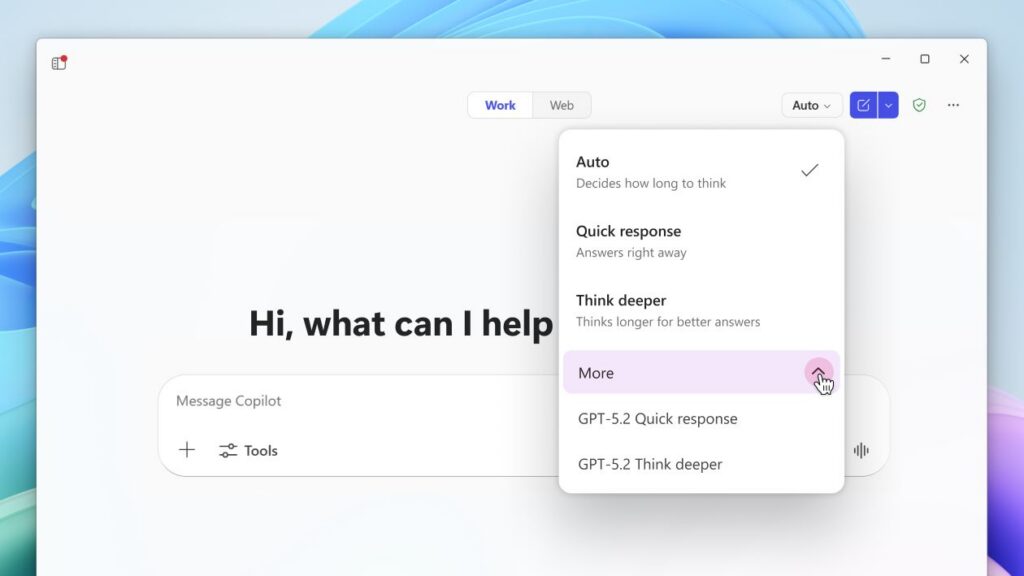 GPT-5.2 in Microsoft 365 Copilot